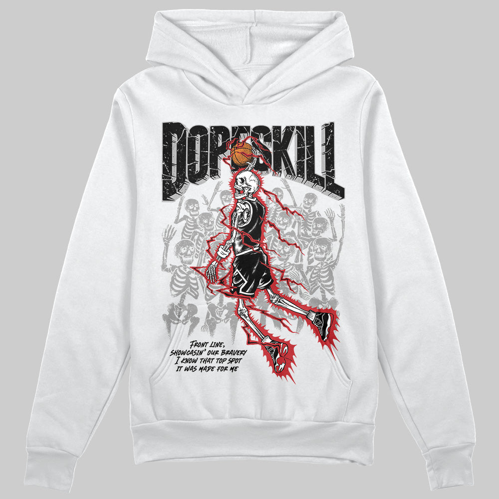Bred Velvet 11s DopeSkill Hoodie Sweatshirt Thunder Dunk Graphic
