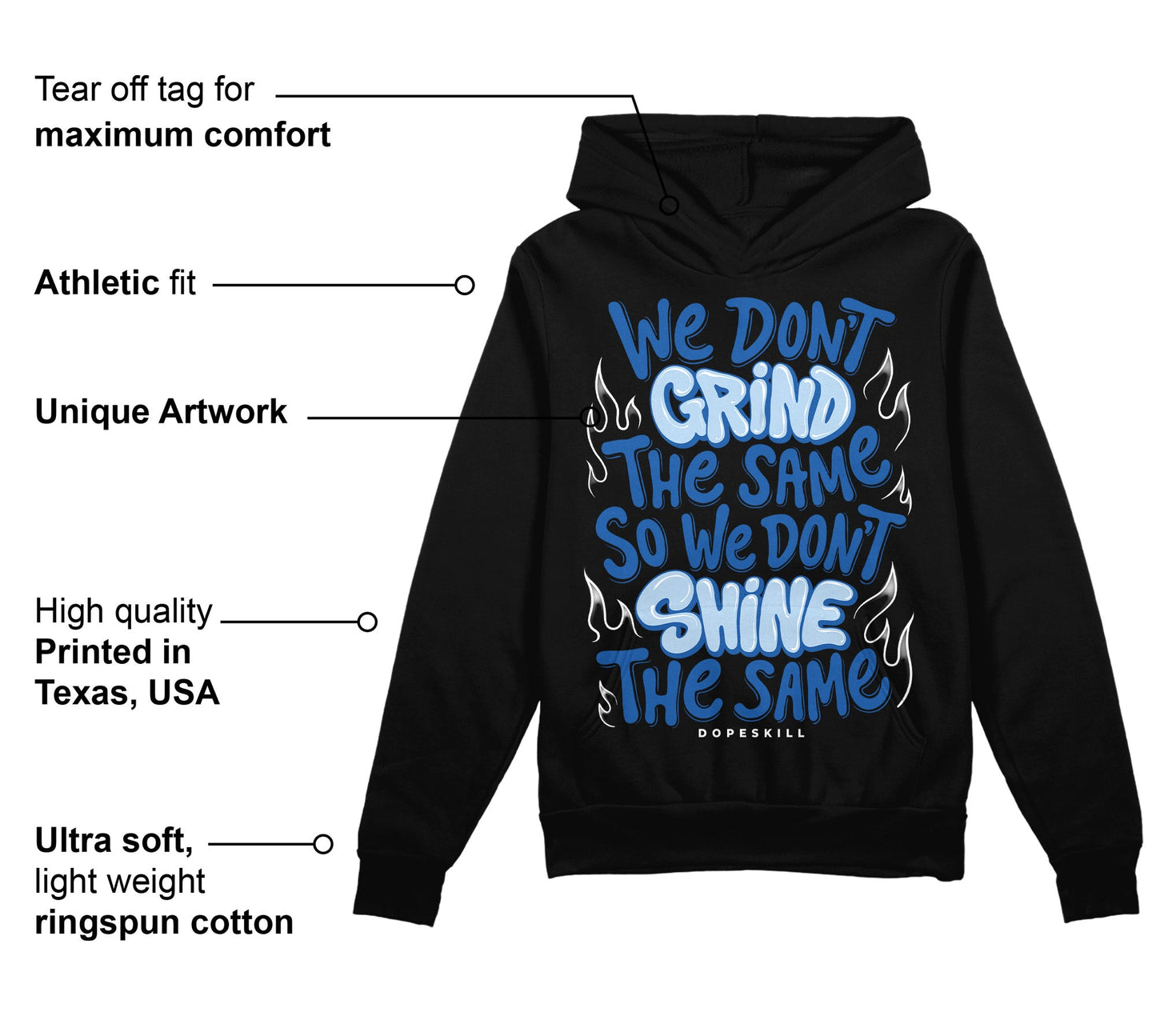 Space Jam 11s DopeSkill Hoodie Sweatshirt Grind Shine Graphic