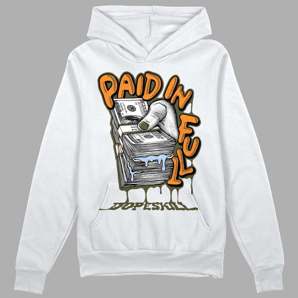 Olive 5s DopeSkill Hoodie Sweatshirt Paid In Full Graphic