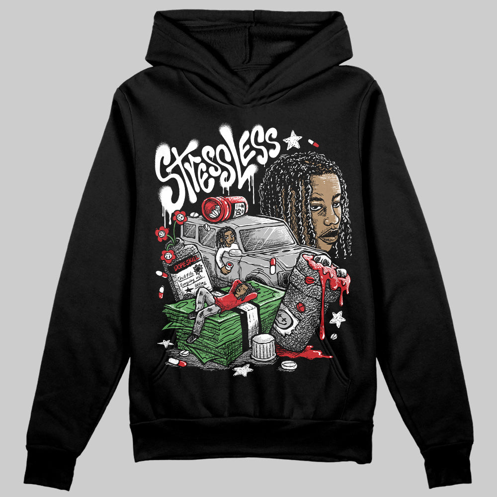 Black Cement 3s DopeSkill Hoodie Sweatshirt Stressless Graphic