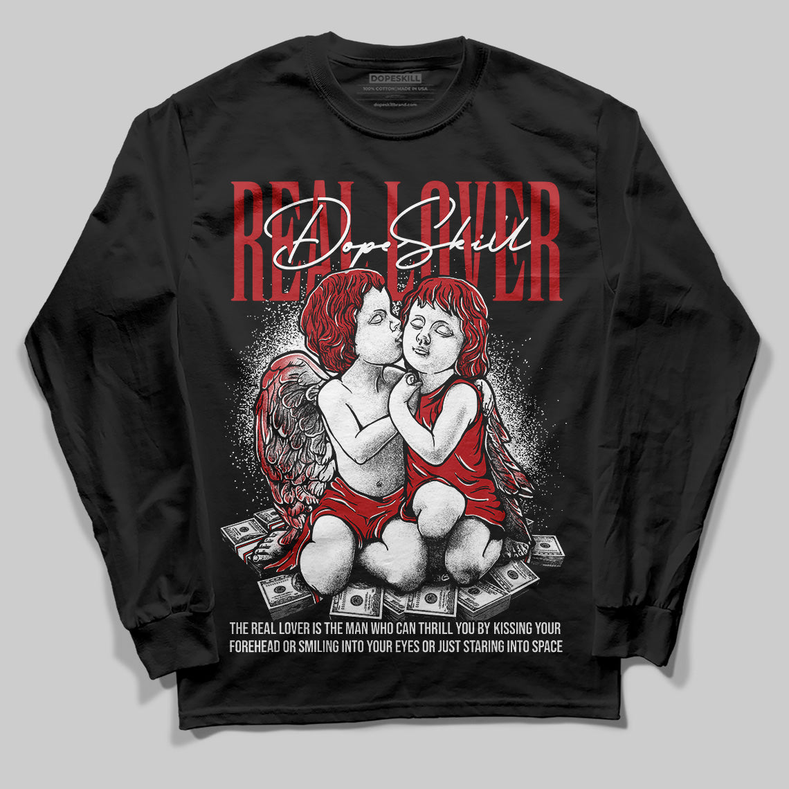 Black Toe Reimagined 1s DopeSkill Long Sleeve T-Shirt Real Lover Graphic Style001