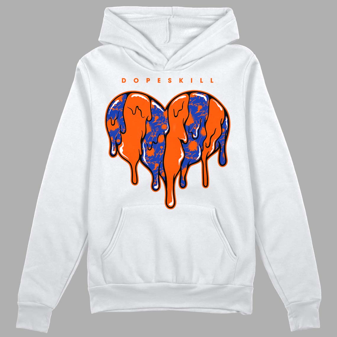 Dunk Low Futura Orange Blaze DopeSkill Hoodie Sweatshirt Slime Drip Heart Graphic
