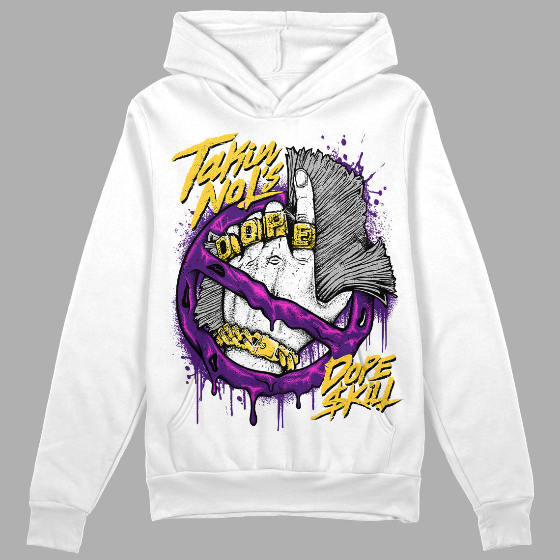 Field Purple 12s DopeSkill Hoodie Sweatshirt Takin No L's Graphic