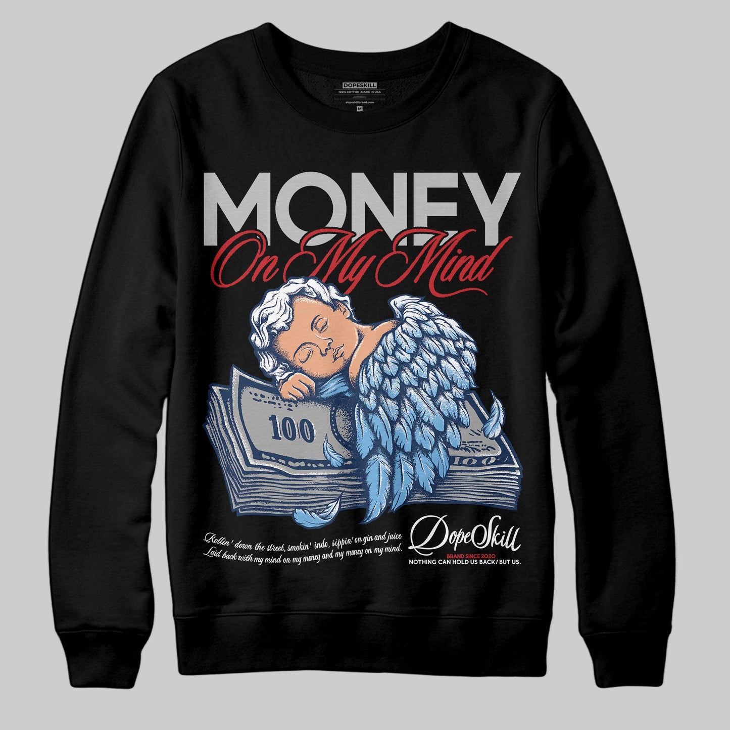 Summit White Navy 4s DopeSkill Sweatshirt MOMM Graphic