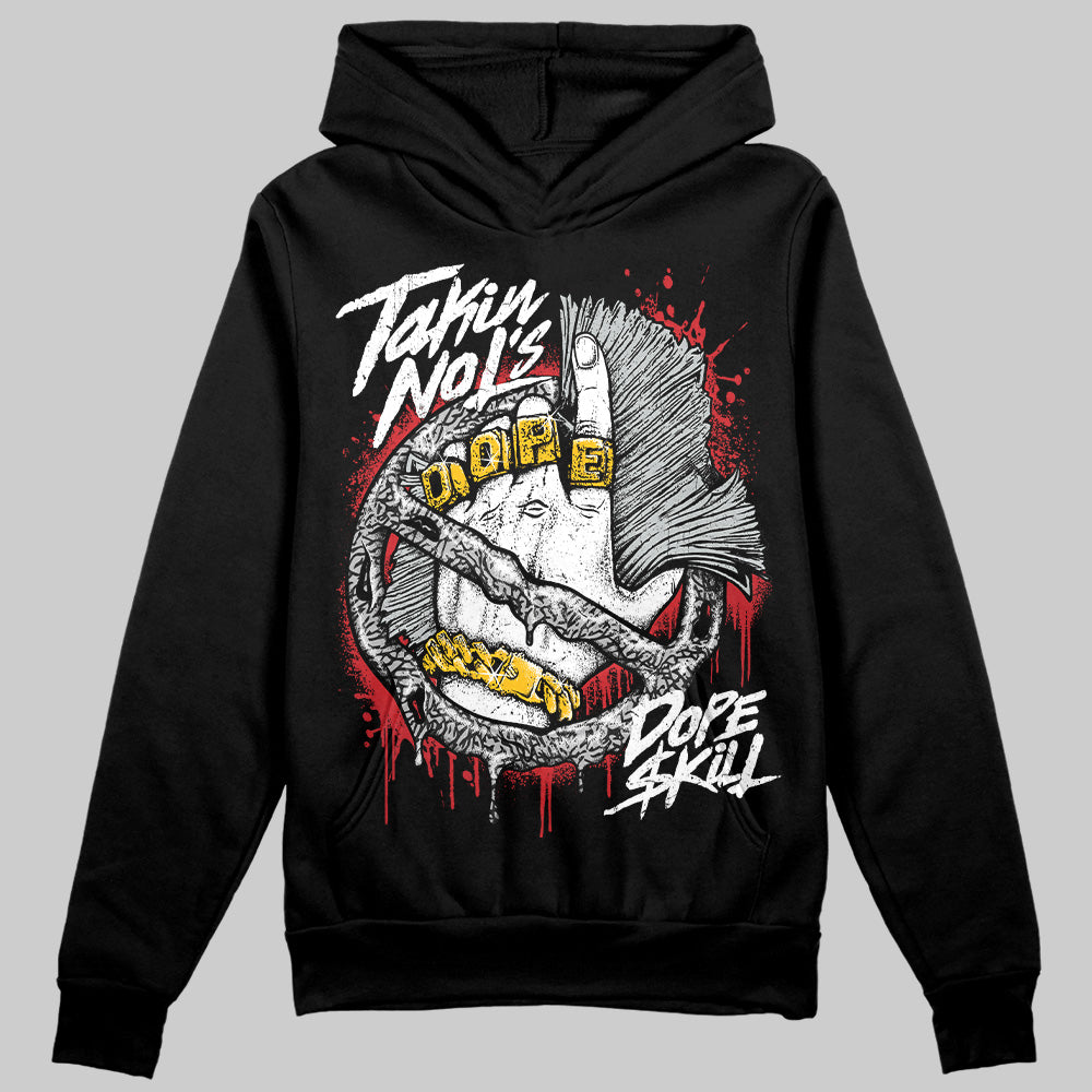 Black Cement 3s DopeSkill Hoodie Sweatshirt Takin No L's Graphic
