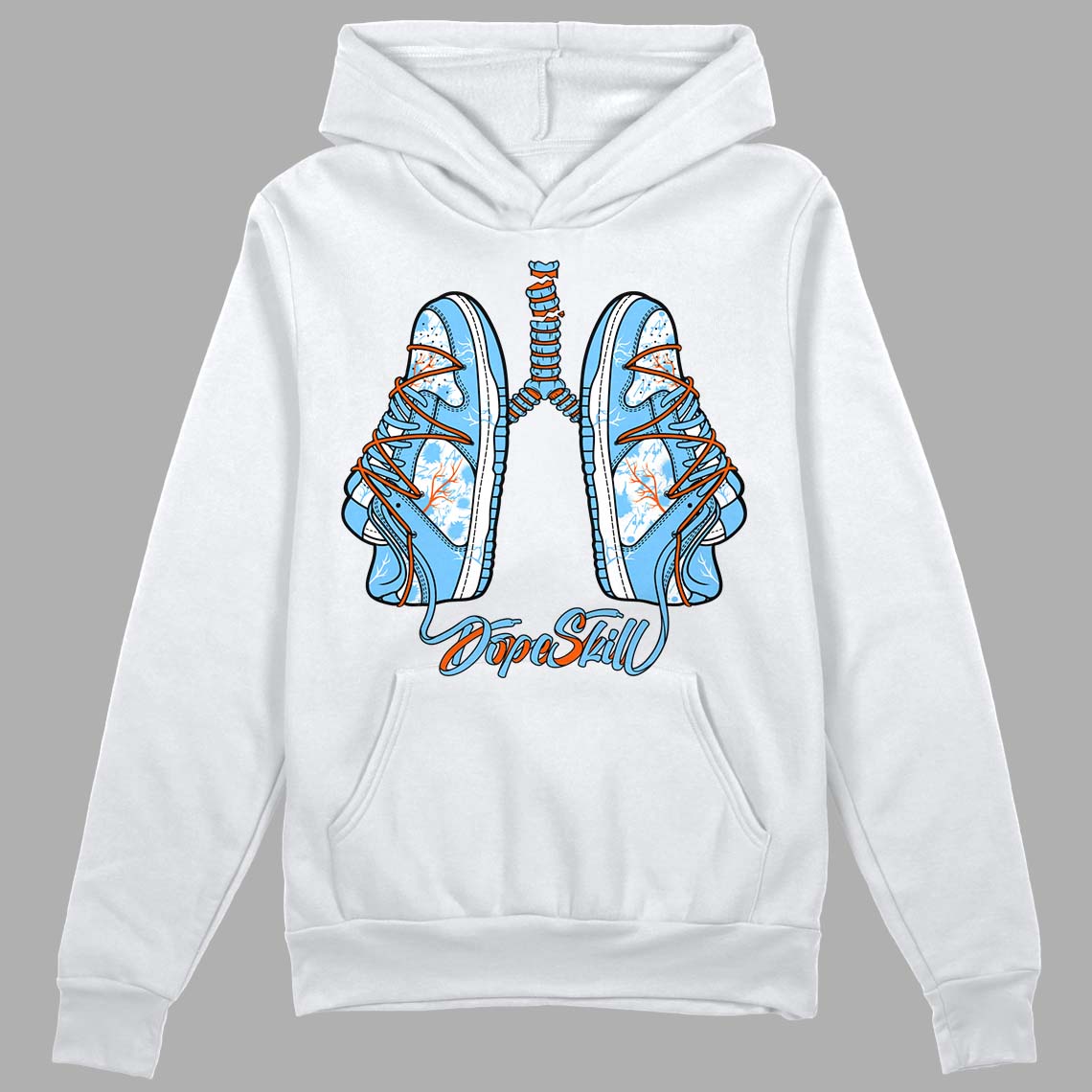 Dunk Low Futura University Blue DopeSkill Hoodie Sweatshirt Breathe Graphic
