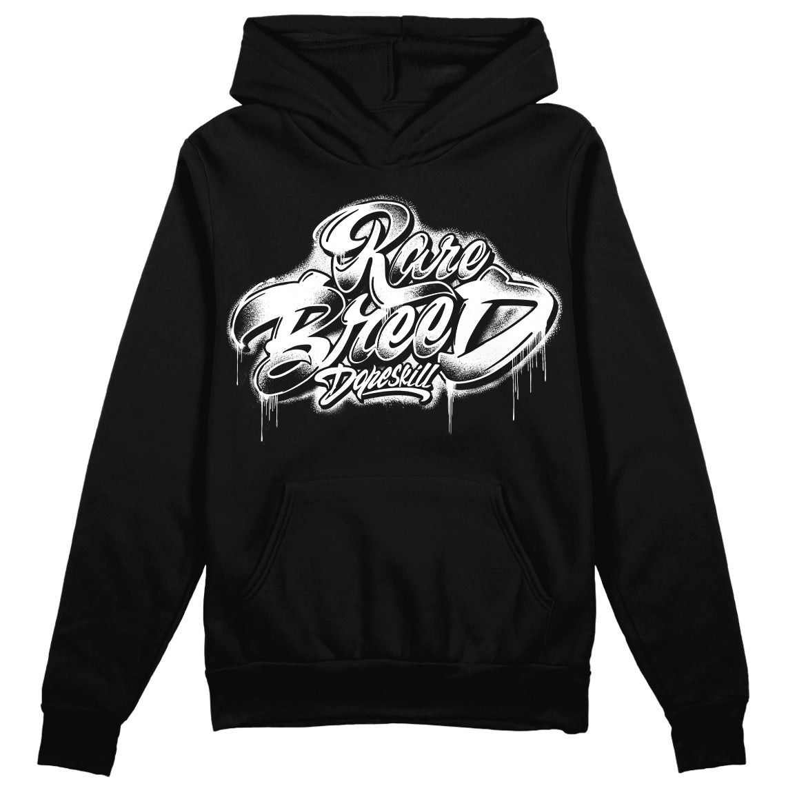 85 Black White 1s DopeSkill Hoodie Sweatshirt Rare Breed Type Graphic Style001