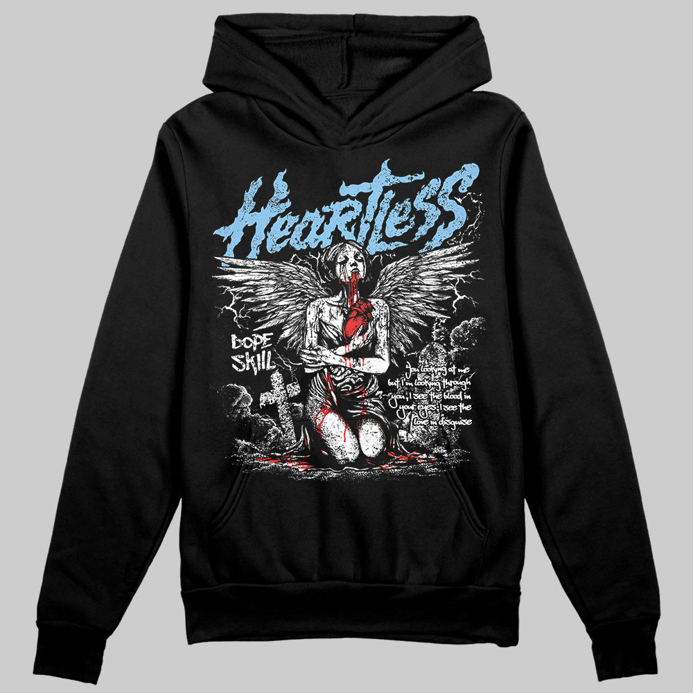 University Blue Collection DopeSkill Hoodie Sweatshirt Heartless Graphic
