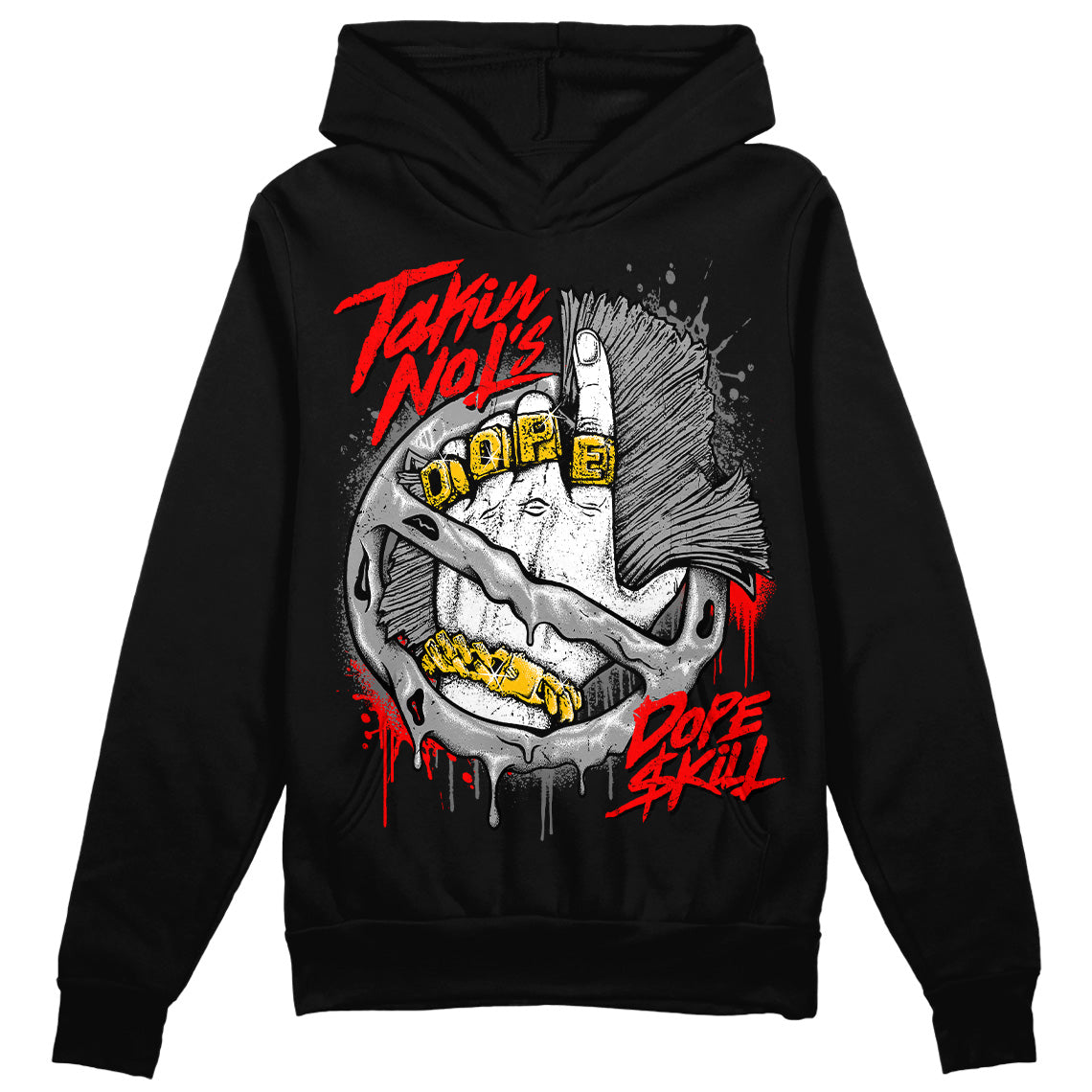 85 Black White 1s DopeSkill Hoodie Sweatshirt Takin No L's Graphic Style001