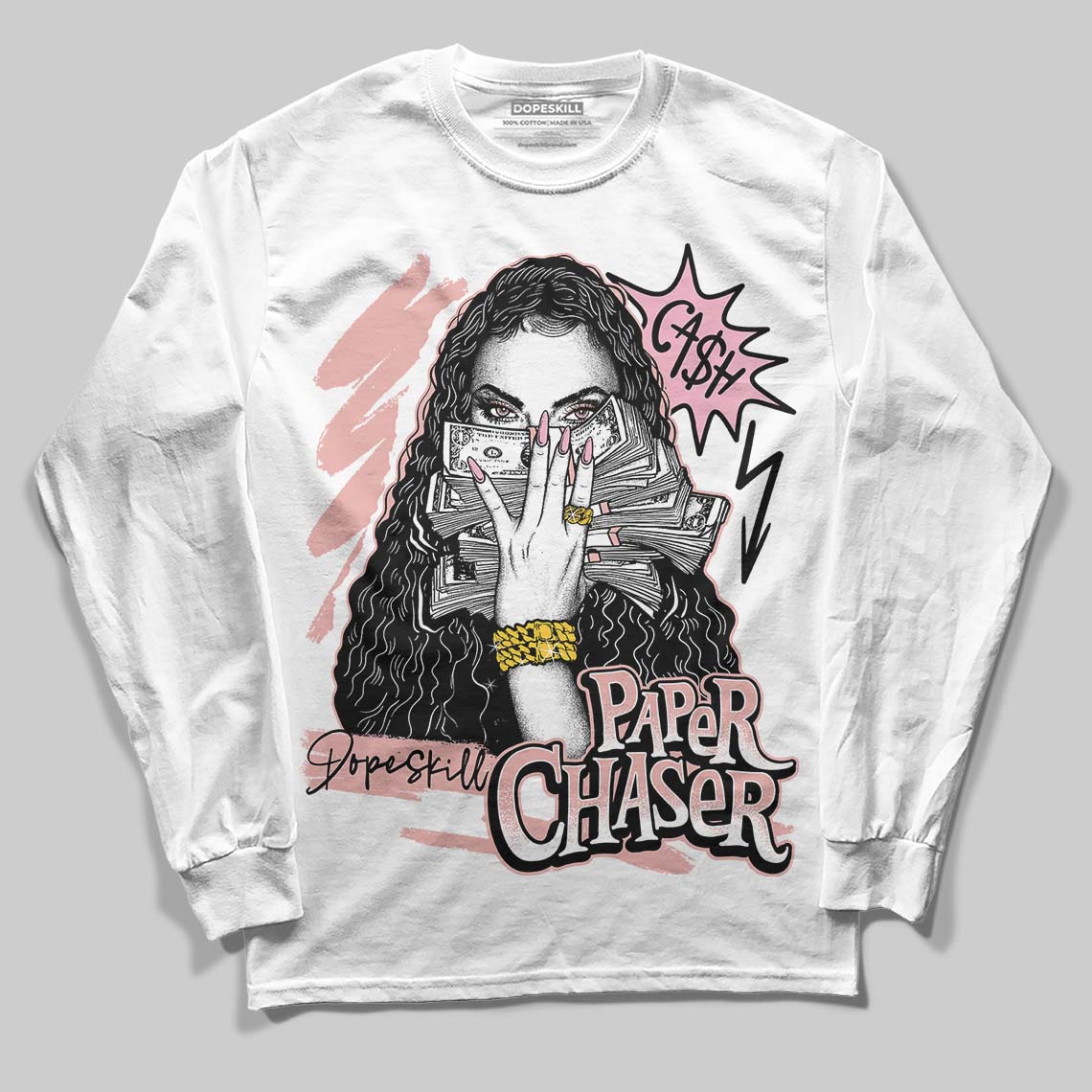 Rust Pink 1s 2025 DopeSkill Long Sleeve T-Shirt NPC Graphic