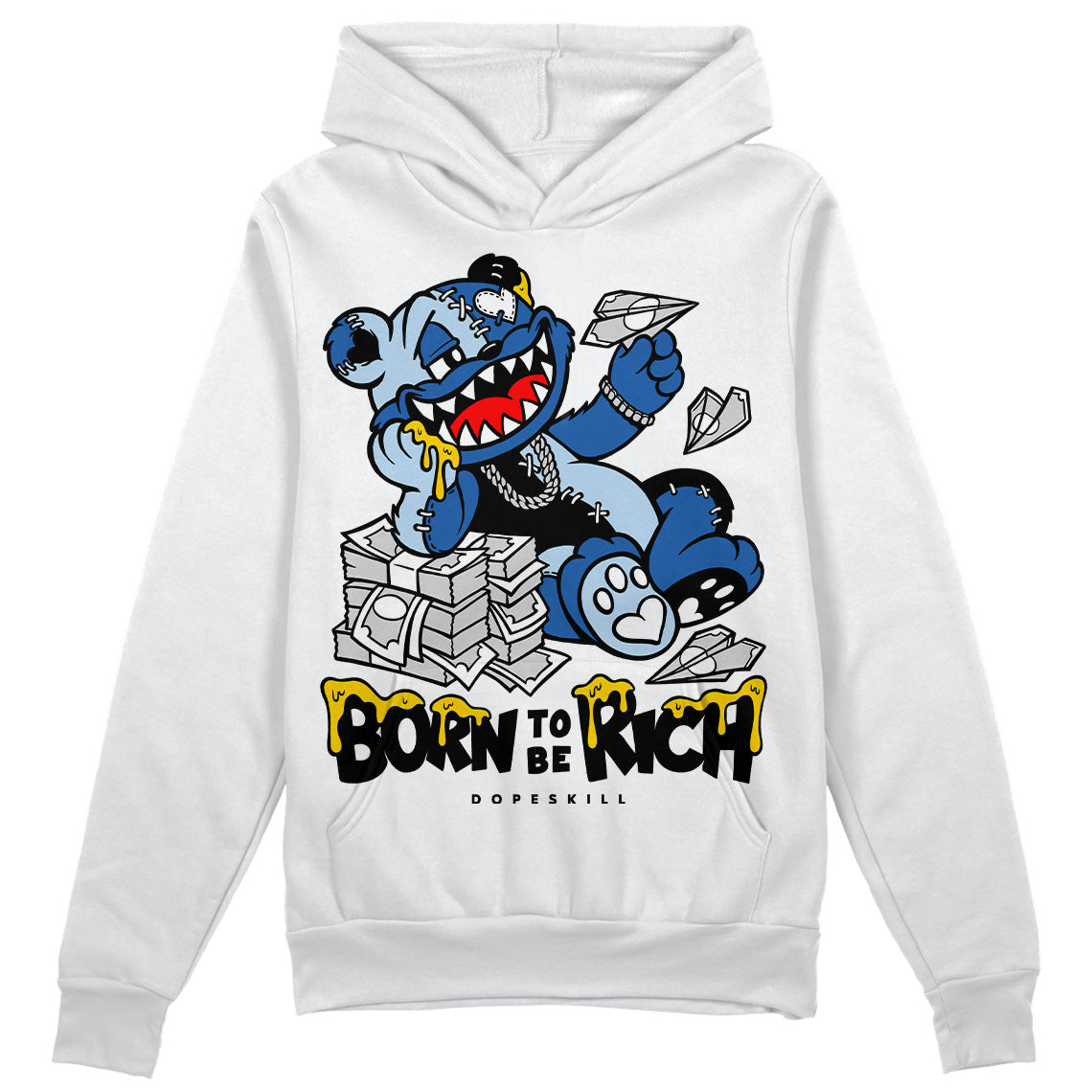 Space Jam 11s DopeSkill Hoodie Sweatshirt Born To Be Rich Graphic