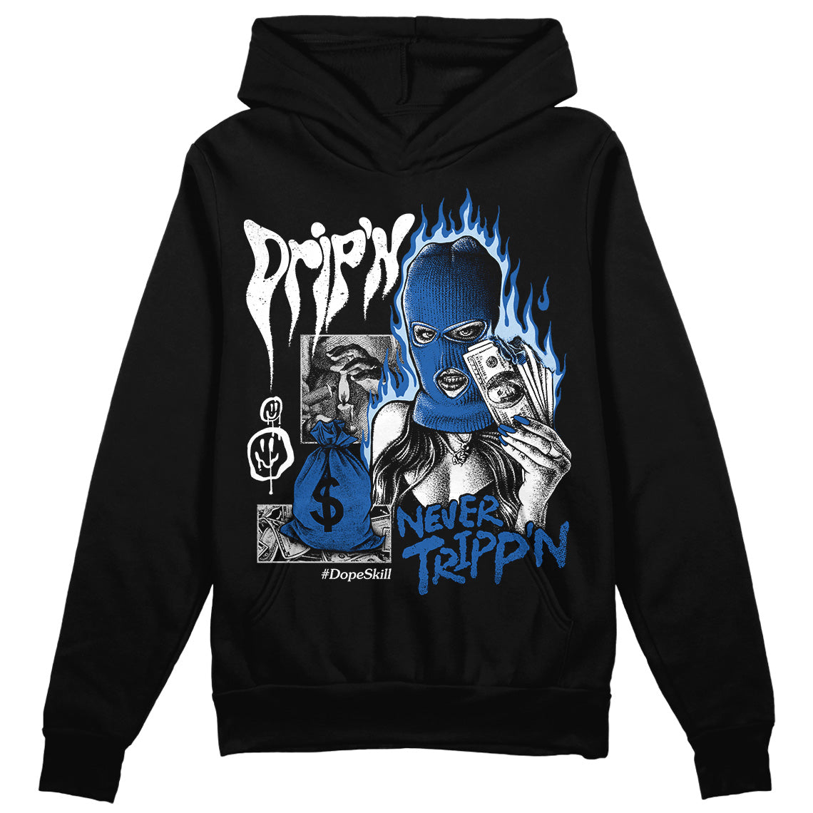 Space Jam 11s DopeSkill Hoodie Sweatshirt Drip'n Never Tripp'n Graphic
