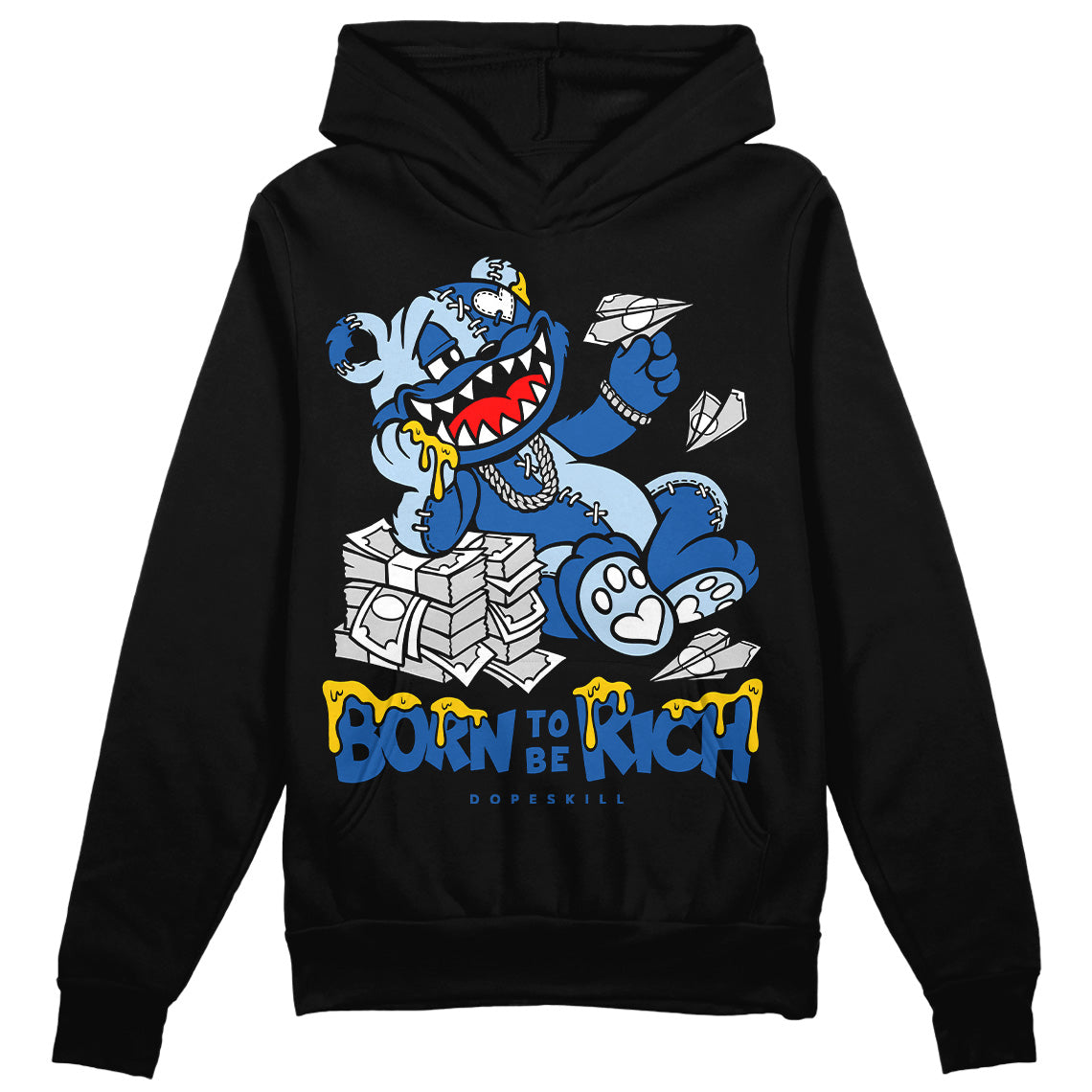 Space Jam 11s DopeSkill Hoodie Sweatshirt Born To Be Rich Graphic