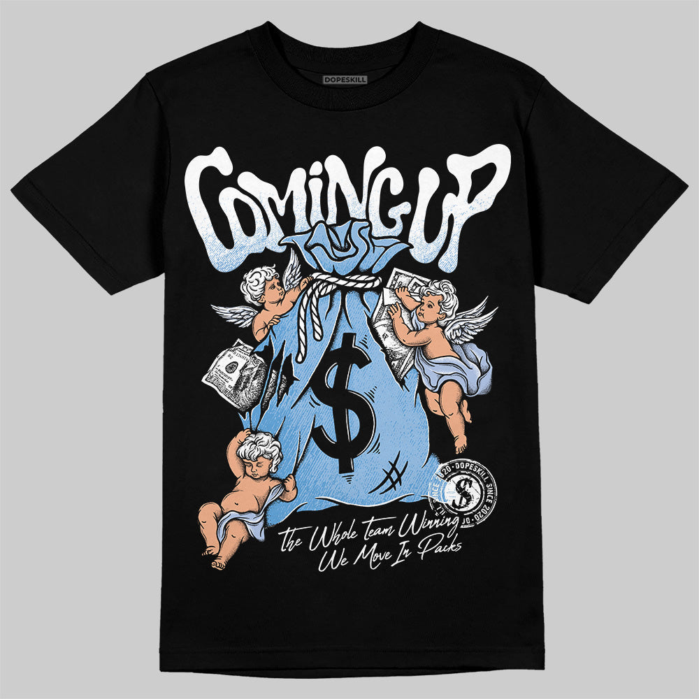 Women's Runner Sneaker Light Blue DopeSkill T-Shirt Money Bag Coming Up Graphic