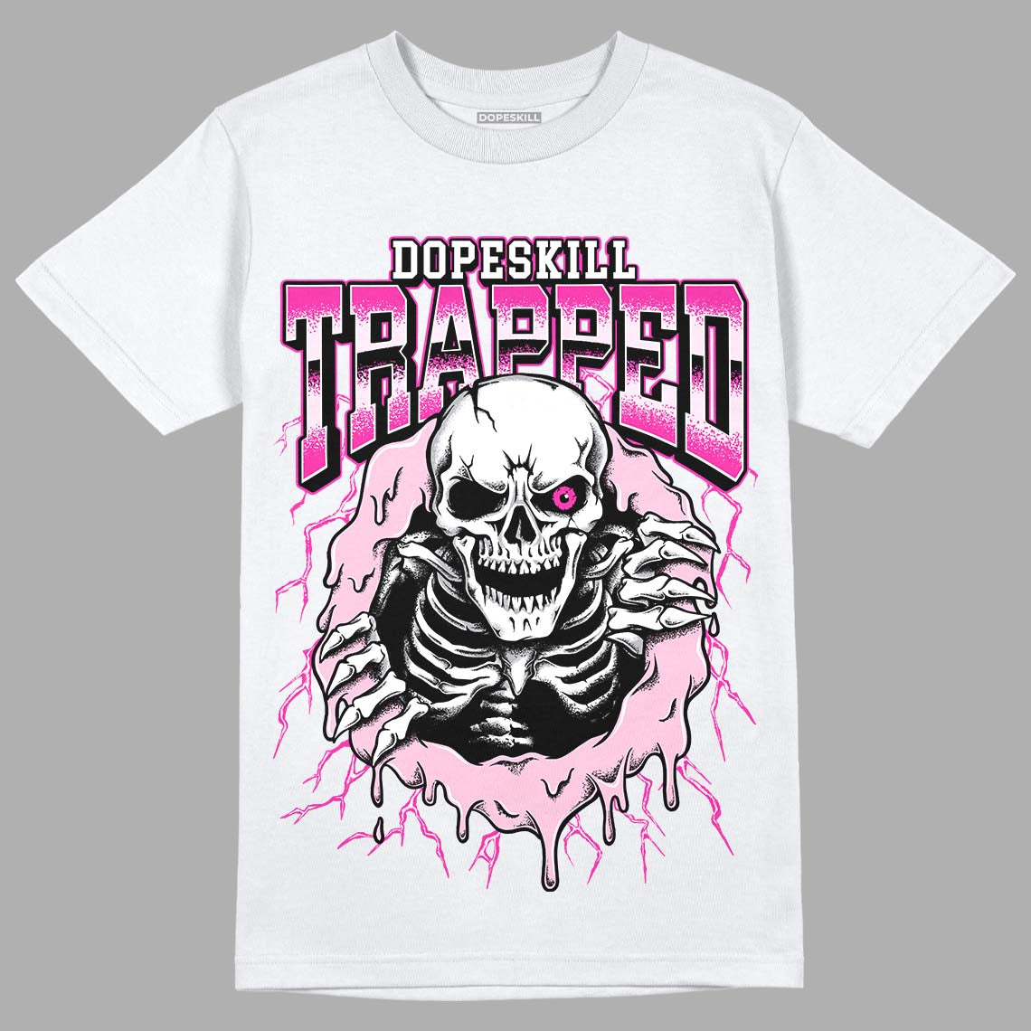 Triple Pink Dunk Low DopeSkill T-Shirt Trapped Halloween Graphic