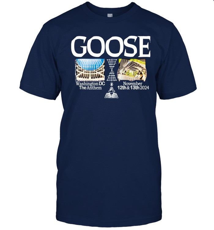 Goose Nov 12-13 2024 The Anthem Washington, DC Black T Shirt