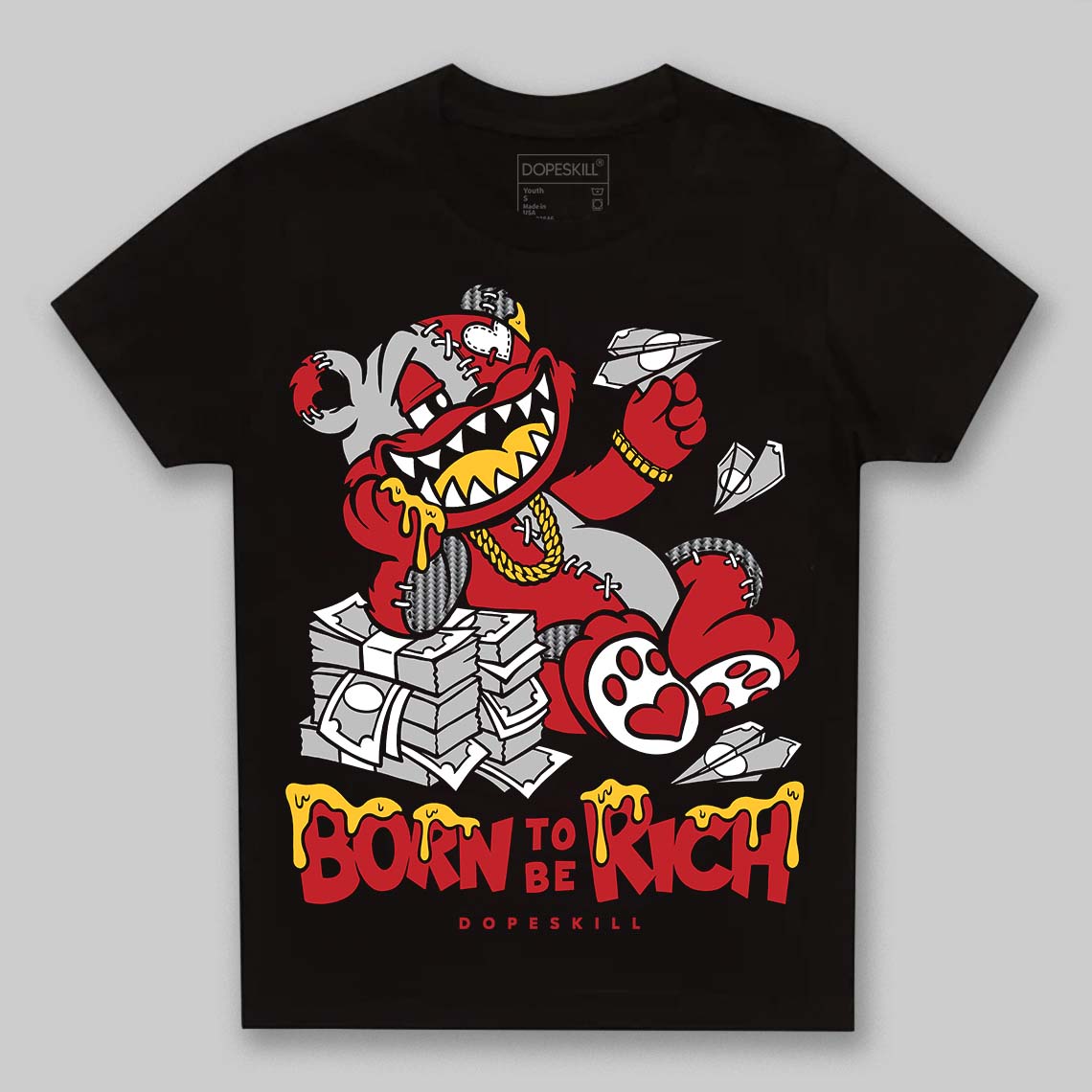 Ferrari 14s DopeSkill Toddler Kids T-shirt Born To Be Rich Graphic
