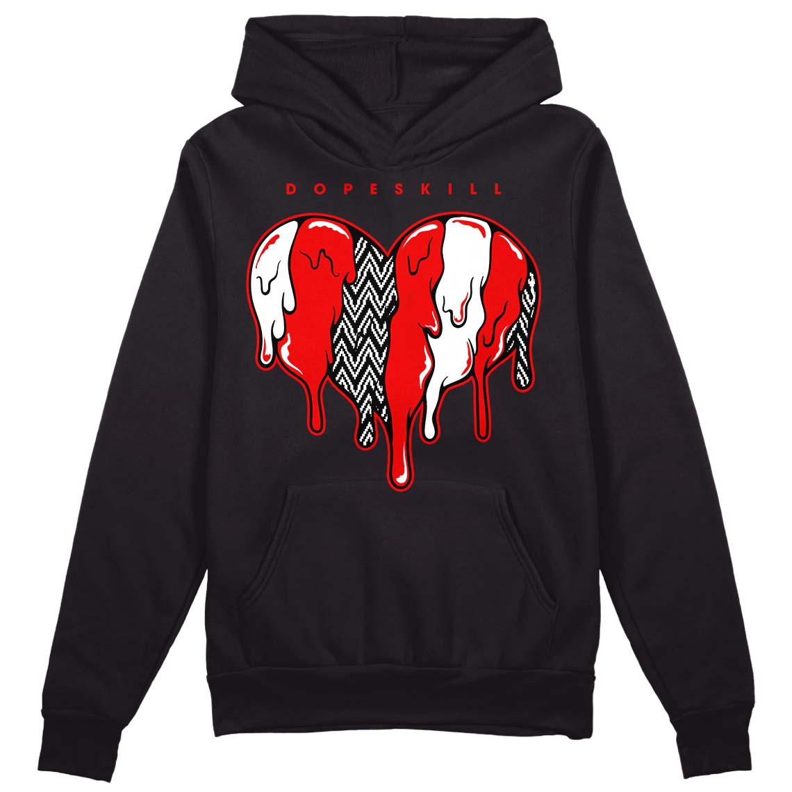 Cherry 12s DopeSkill Hoodie Sweatshirt Slime Drip Heart Graphic