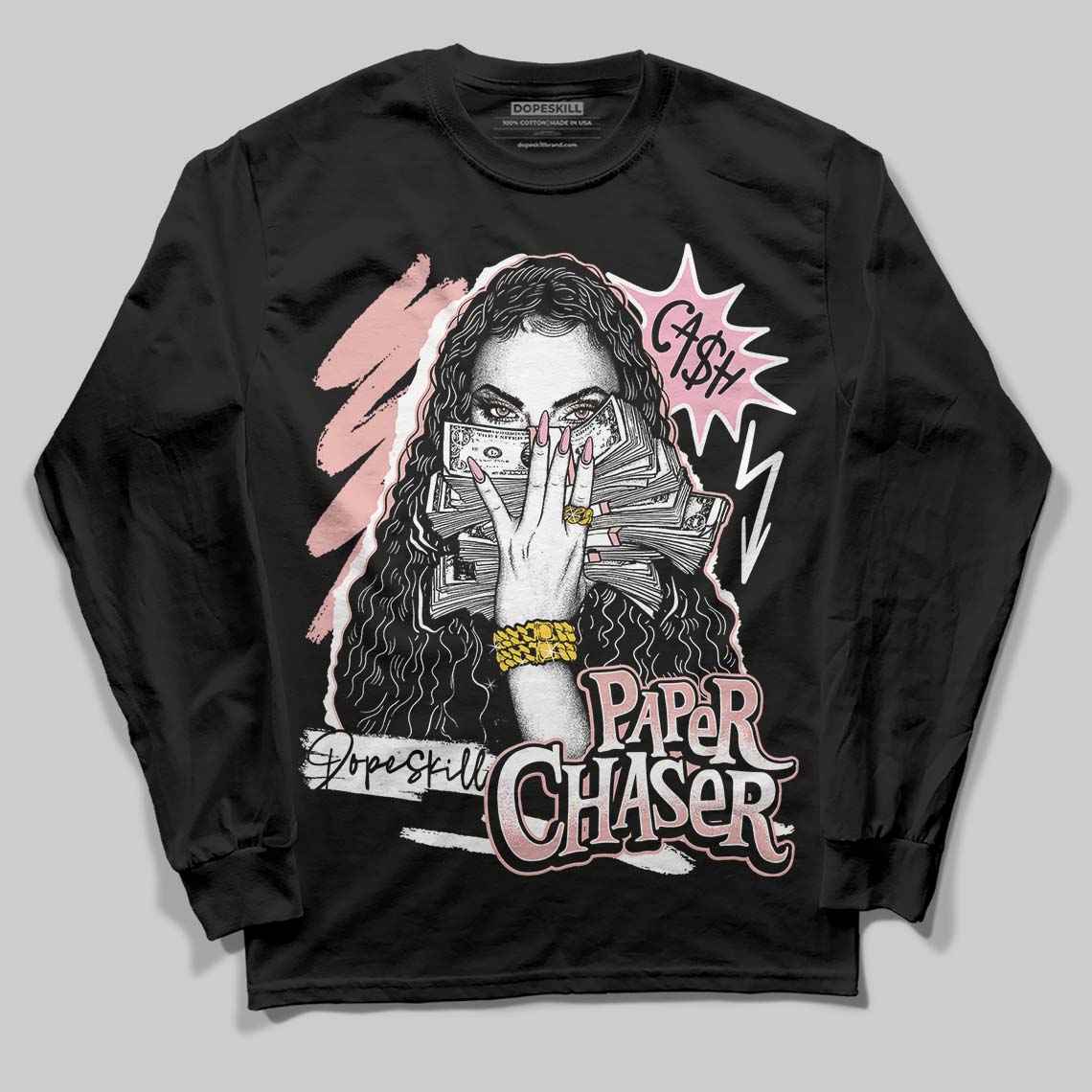 Rust Pink 1s 2025 DopeSkill Long Sleeve T-Shirt NPC Graphic