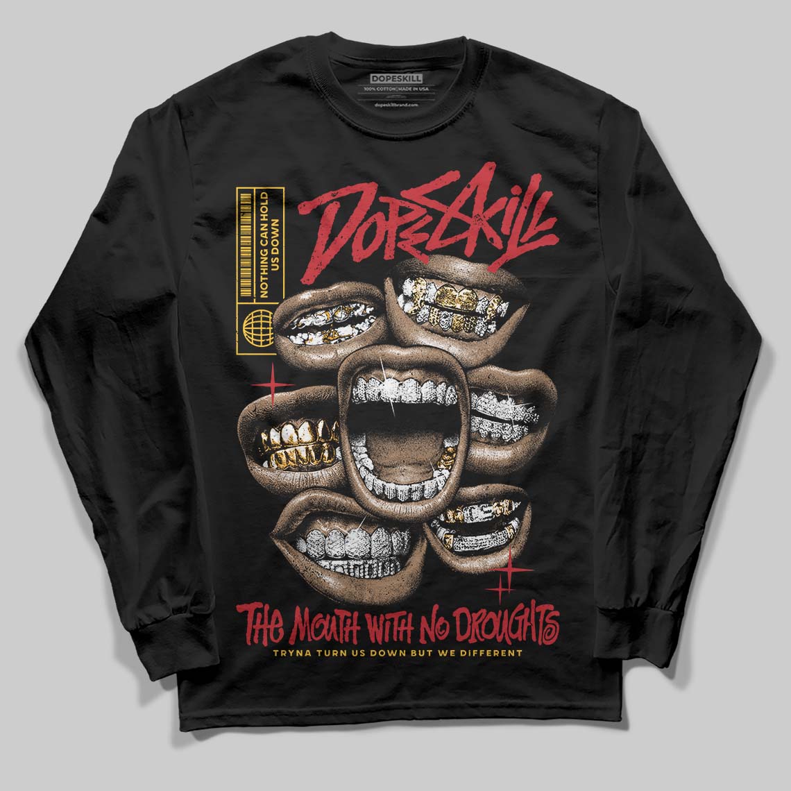 Ferrari 14s DopeSkill Long Sleeve T-Shirt The Mouth With No Droughts Graphic