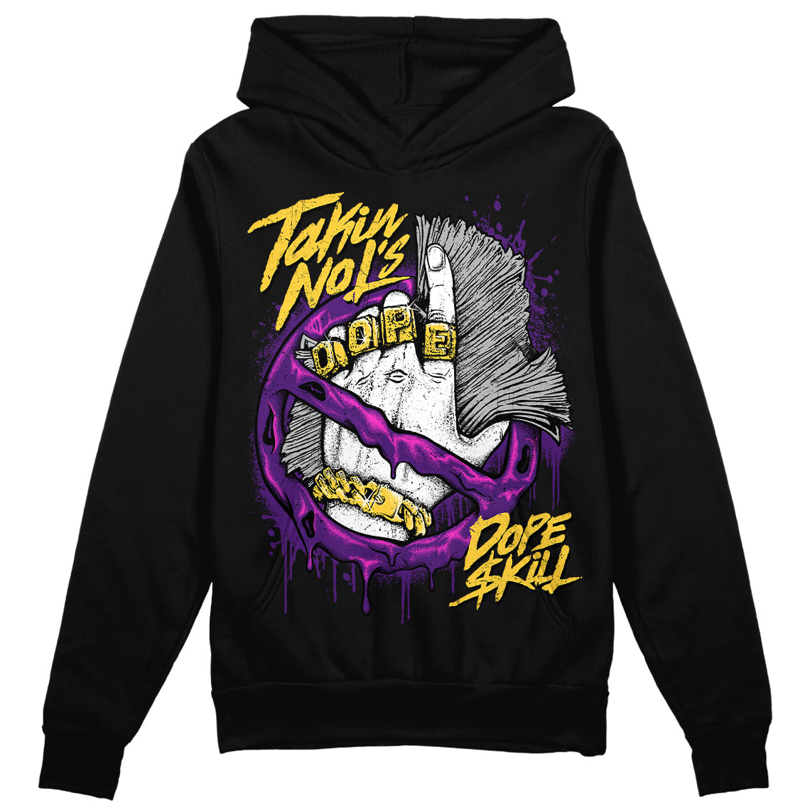 Field Purple 12s DopeSkill Hoodie Sweatshirt Takin No L's Graphic