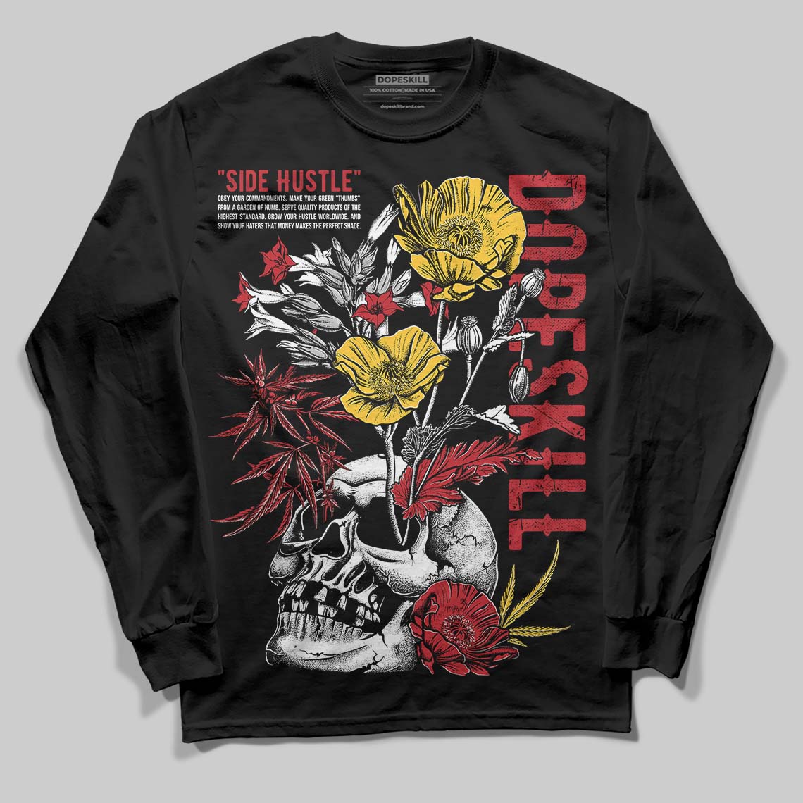 Ferrari 14s DopeSkill Long Sleeve T-Shirt Side Hustle Graphic