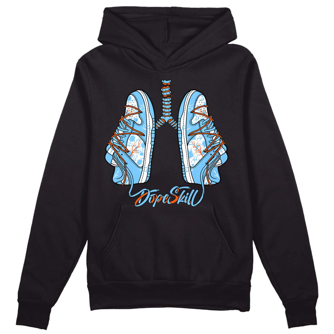 Dunk Low Futura University Blue DopeSkill Hoodie Sweatshirt Breathe Graphic