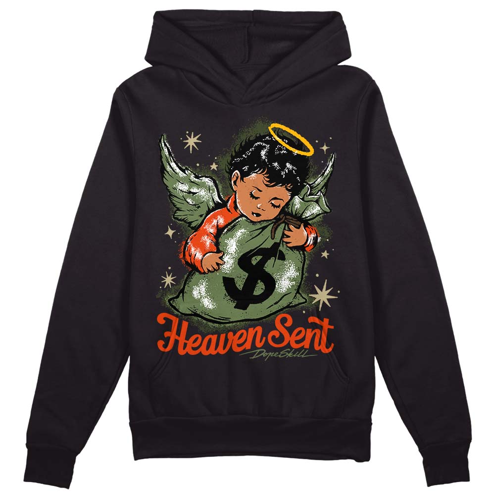 Olive Collection DopeSkill Hoodie Sweatshirt Heaven Sent Graphic