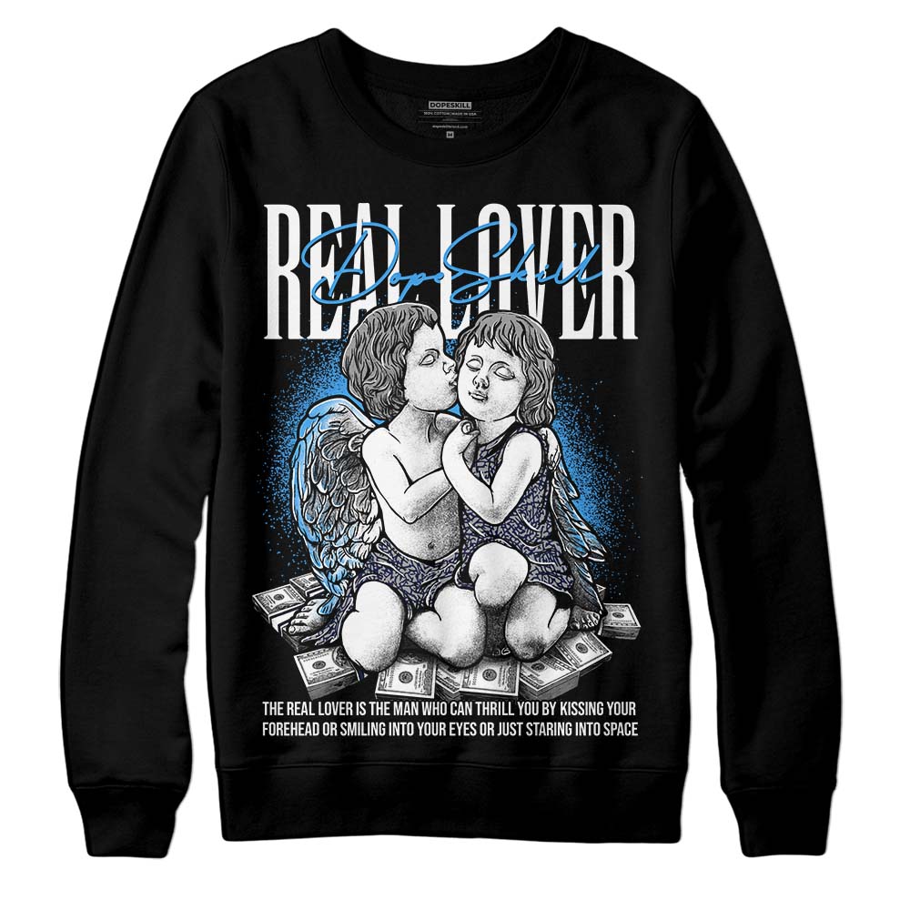 AJ Spizike White Obsidian DopeSkill Sweatshirt Real Lover Graphic