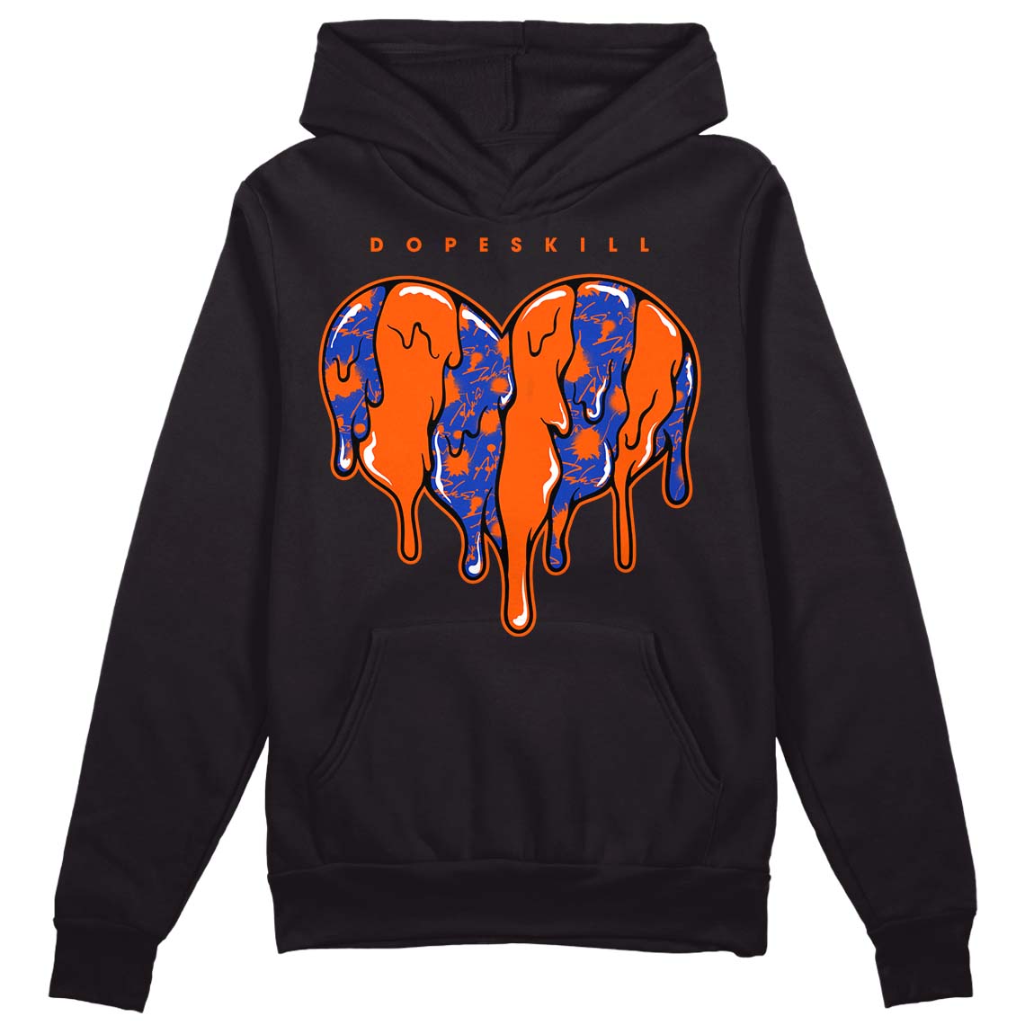 Dunk Low Futura Orange Blaze DopeSkill Hoodie Sweatshirt Slime Drip Heart Graphic