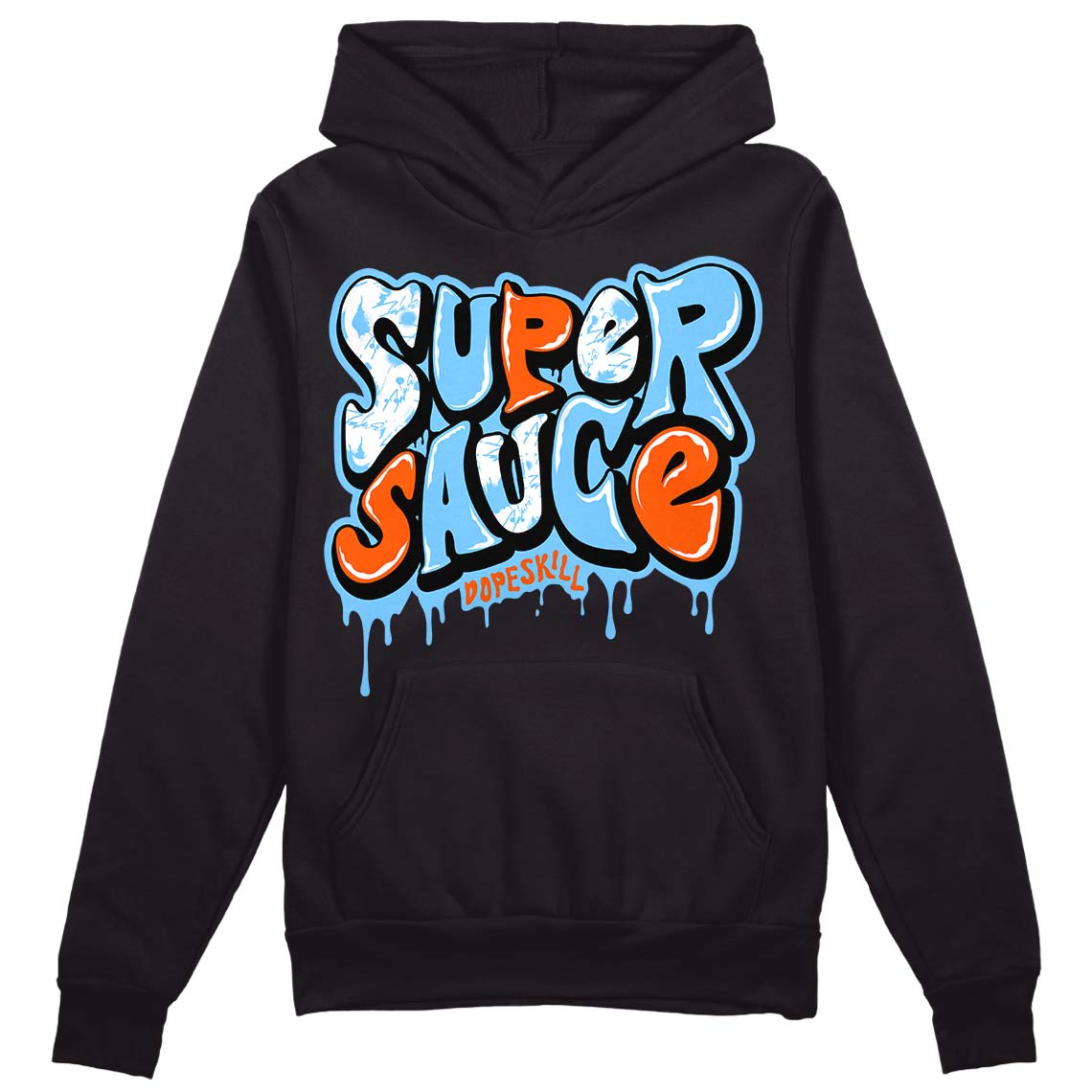 Dunk Low Futura University Blue DopeSkill Hoodie Sweatshirt Super Sauce Graphic