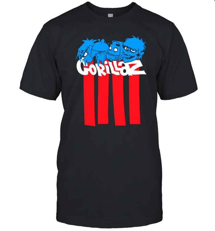 Gorillaz Pez Heads Black T-Shirt