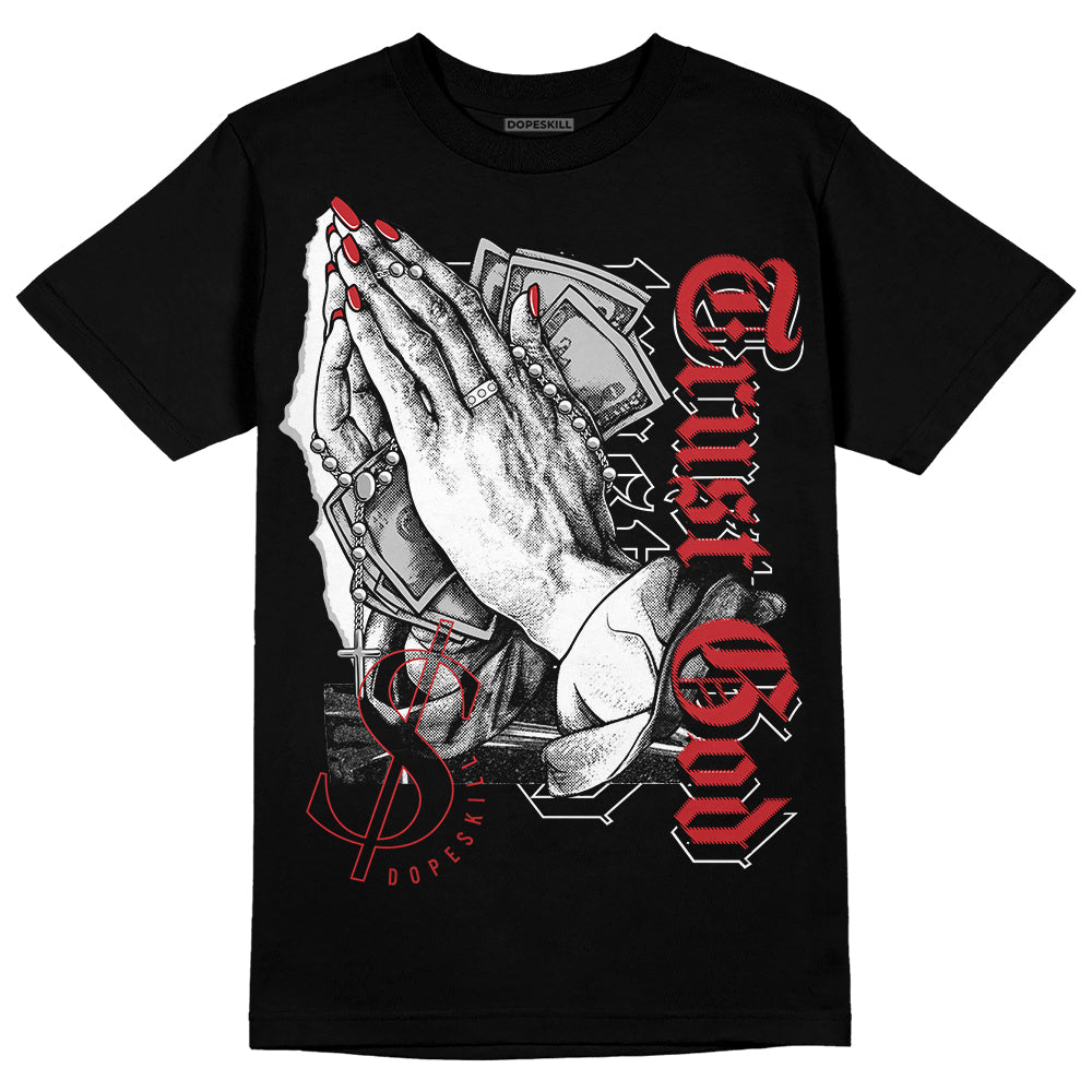 Red Taxi 12s DopeSkill T-Shirt Trust God Graphic
