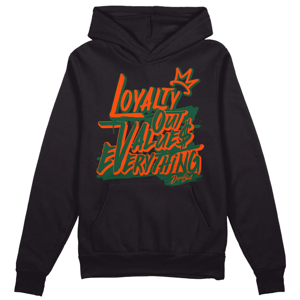 Dunk Low Team Dark Green Orange DopeSkill Hoodie Sweatshirt LOVE Graphic