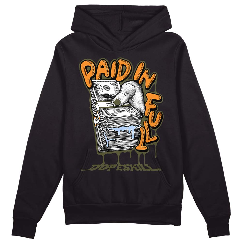Olive 5s DopeSkill Hoodie Sweatshirt Paid In Full Graphic