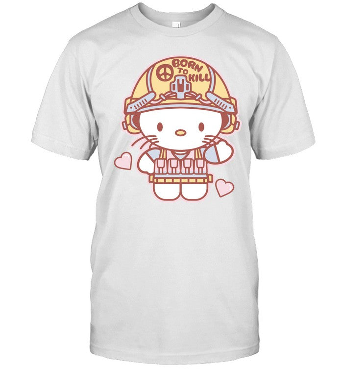 Grunt Style Born To Kill Kitty Black T Shirt