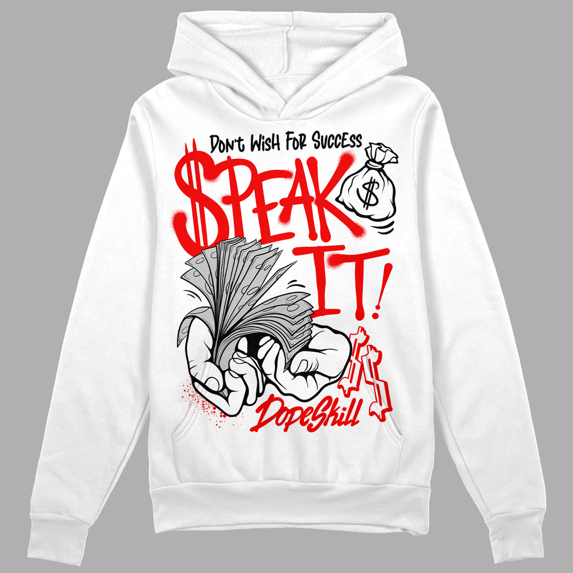 Cherry 12s DopeSkill Hoodie Sweatshirt Speak It Graphic Style001