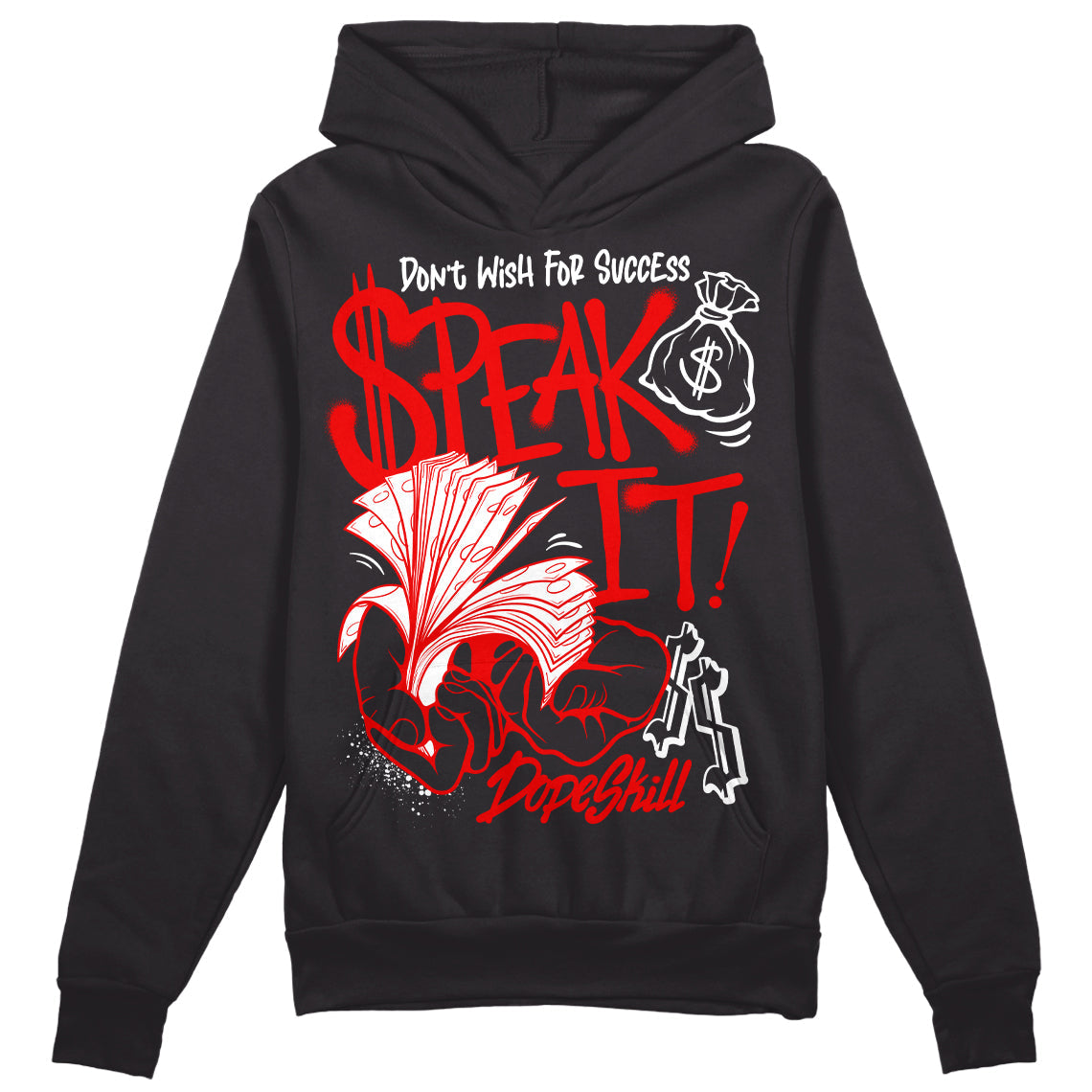 Cherry 12s DopeSkill Hoodie Sweatshirt Speak It Graphic