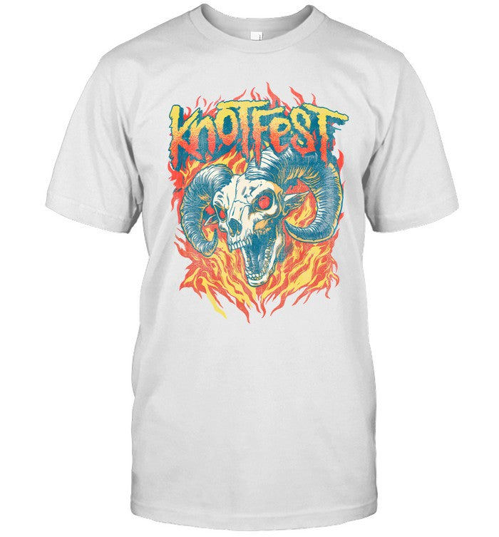 Knotfest Fiery Goat Skull Vintage T Shirt