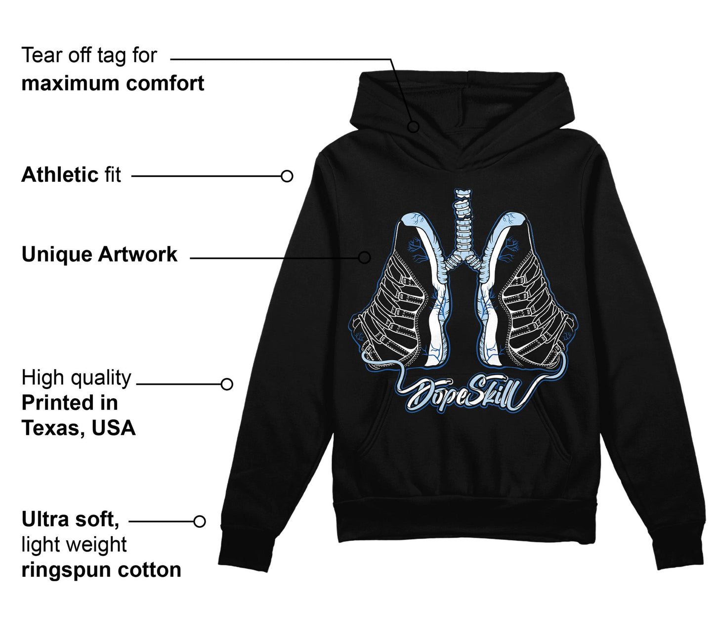 Space Jam 11s DopeSkill Hoodie Sweatshirt Breathe Graphic