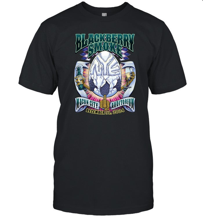 Blackberry Smoke Dec 31 2024 Macon, GA T Shirt Limited