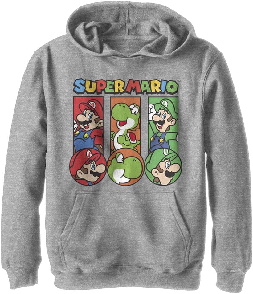 Nintendo Kids Super Three Up Youth Pullover Hoodie