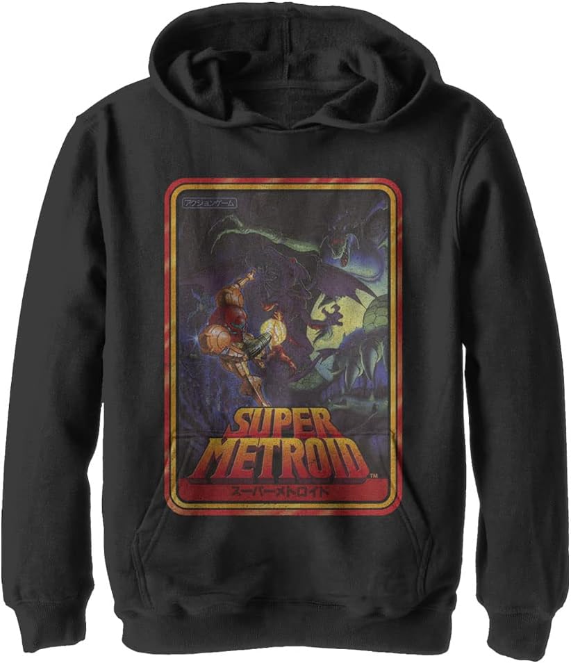 Nintendo Kids Metroid Nipon Youth Pullover Hoodie