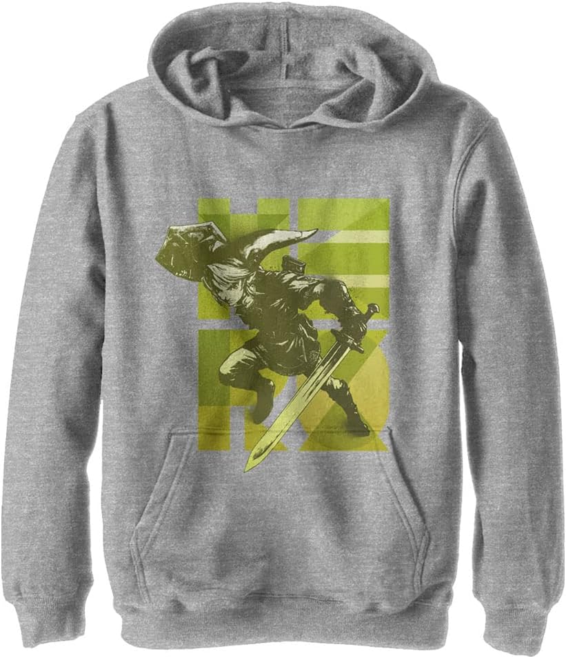 Nintendo Kids Geo Hero Link Youth Pullover Hoodie