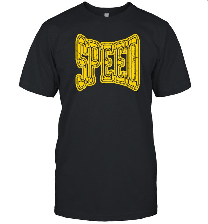 Speed Gold Logo Black T Shirt