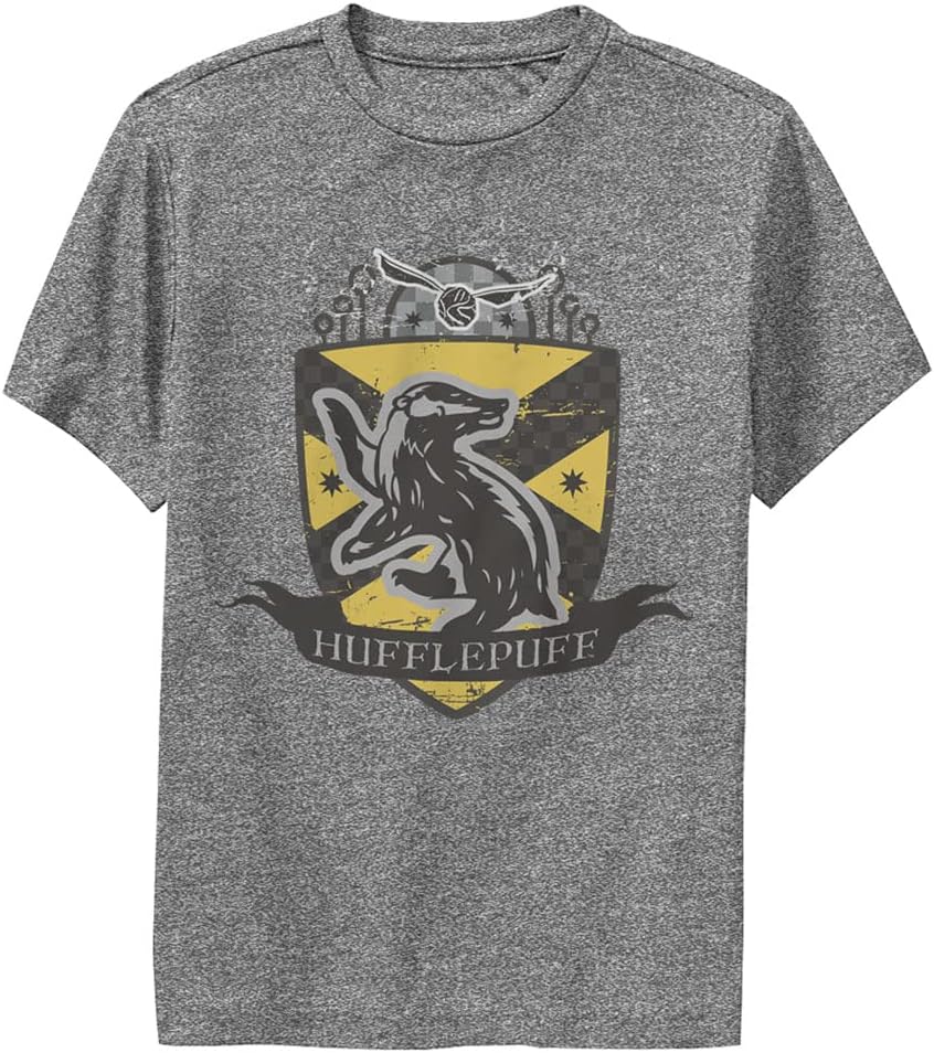 Harry Potter Kids Deathly Hallows Hufflepuff Badge Youth Pullover Hoodie