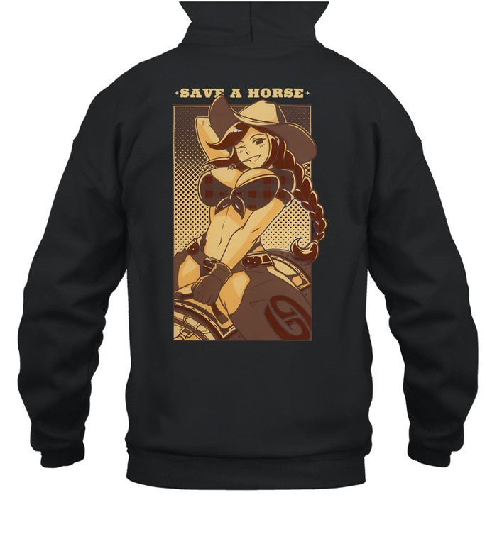Supps Waifu Save A Horse Unisex Hoodie