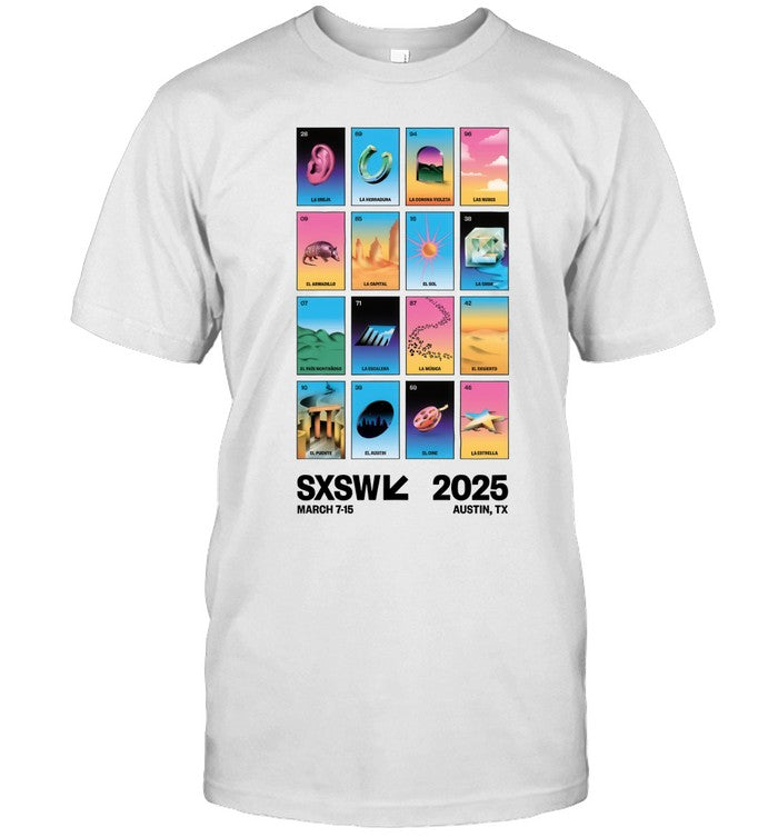 SXSW Loteria Mar 7-15 Austin, Tx Concert T Shirt
