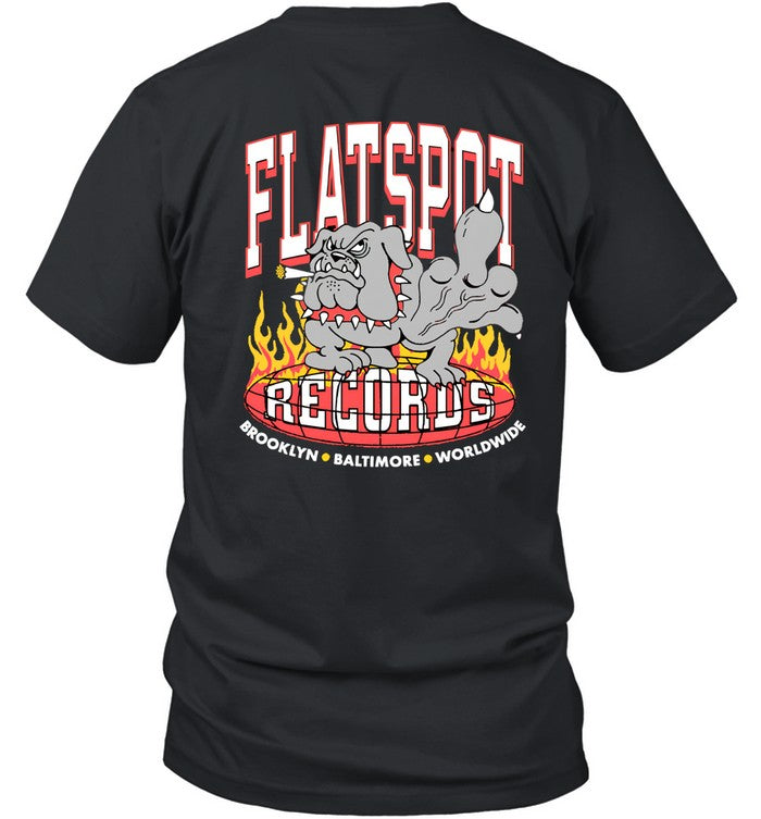 Flatspot Records FTW Dog Black T Shirt
