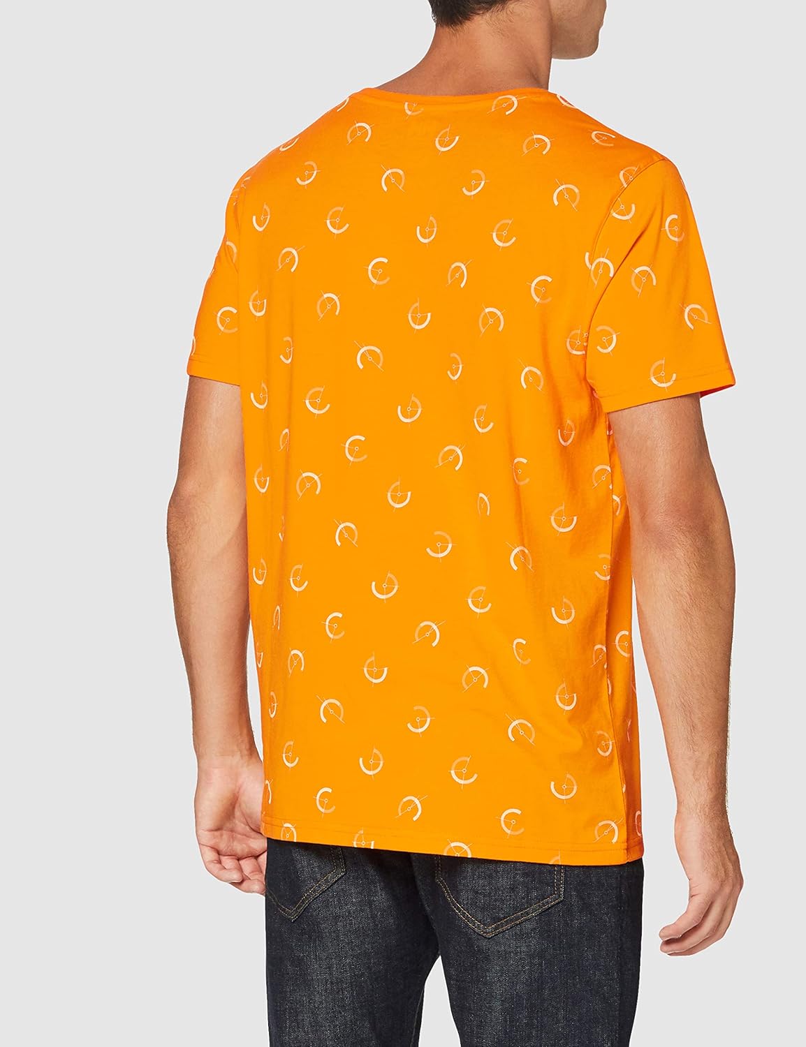Helly Hansen Men's Fjord T-Shirt, 322 Papaya Lighthouse Print, XX-Large